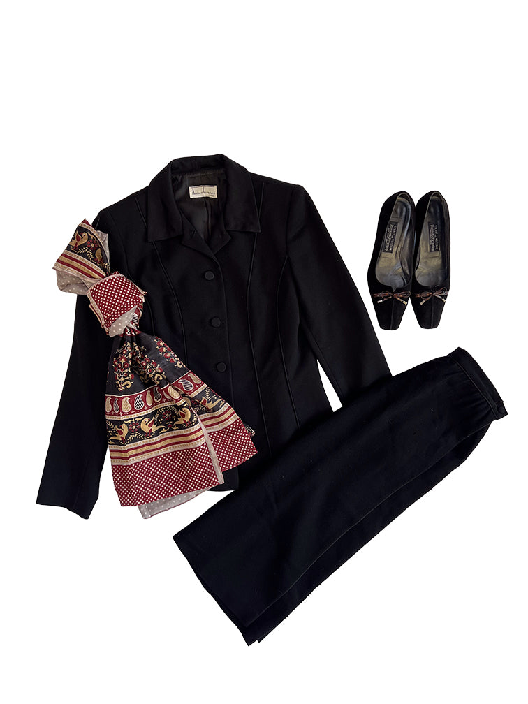 Elegant Pure Wool Blazer by Anthea Crawford