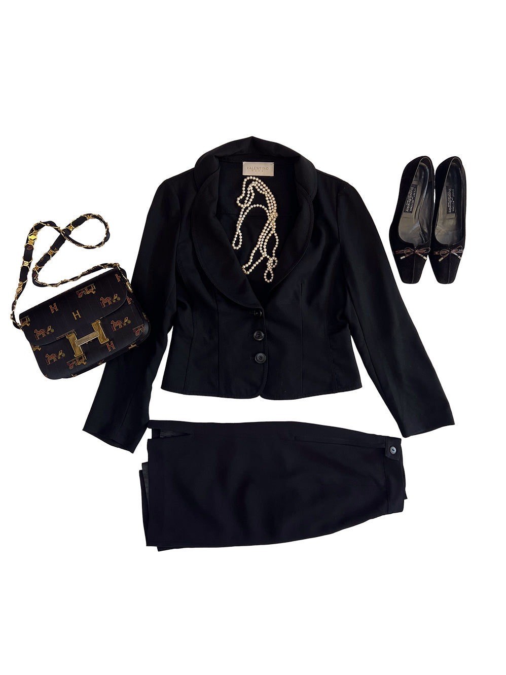 Classic Black Italian Blazer by Valentino Roma