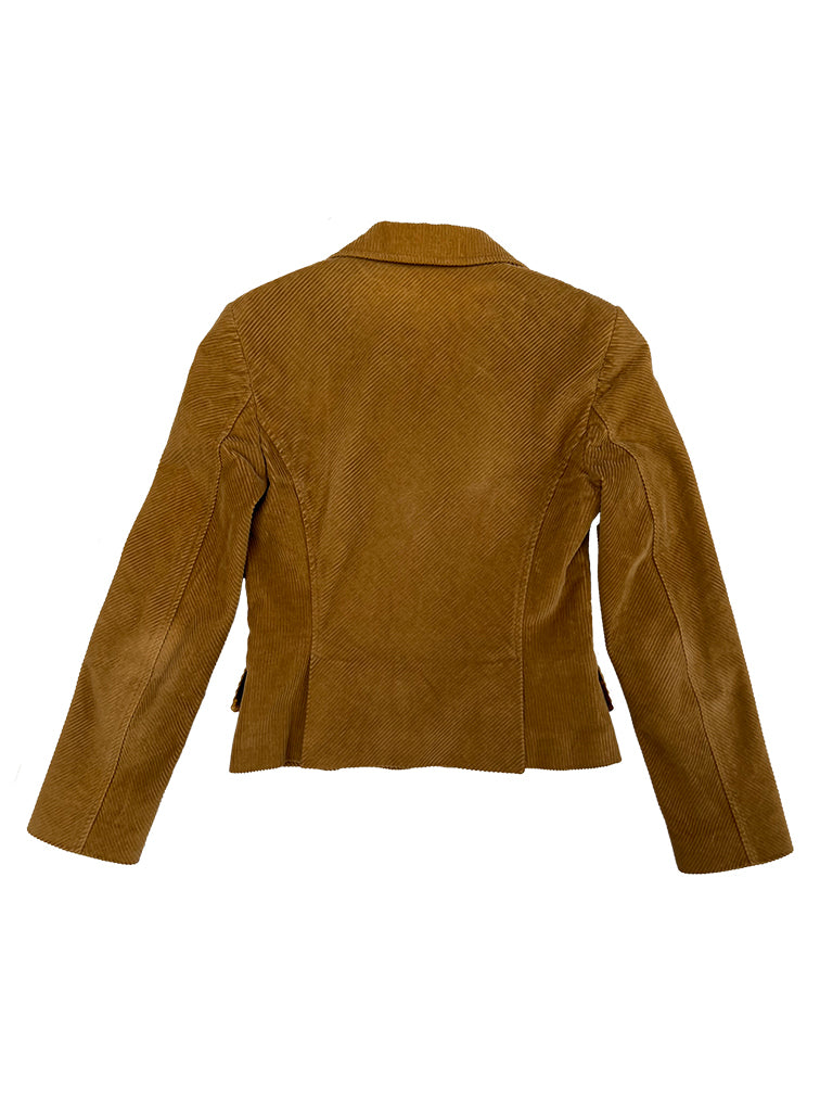 Golden Hour Corduroy Blazer by Dolce and Gabbana