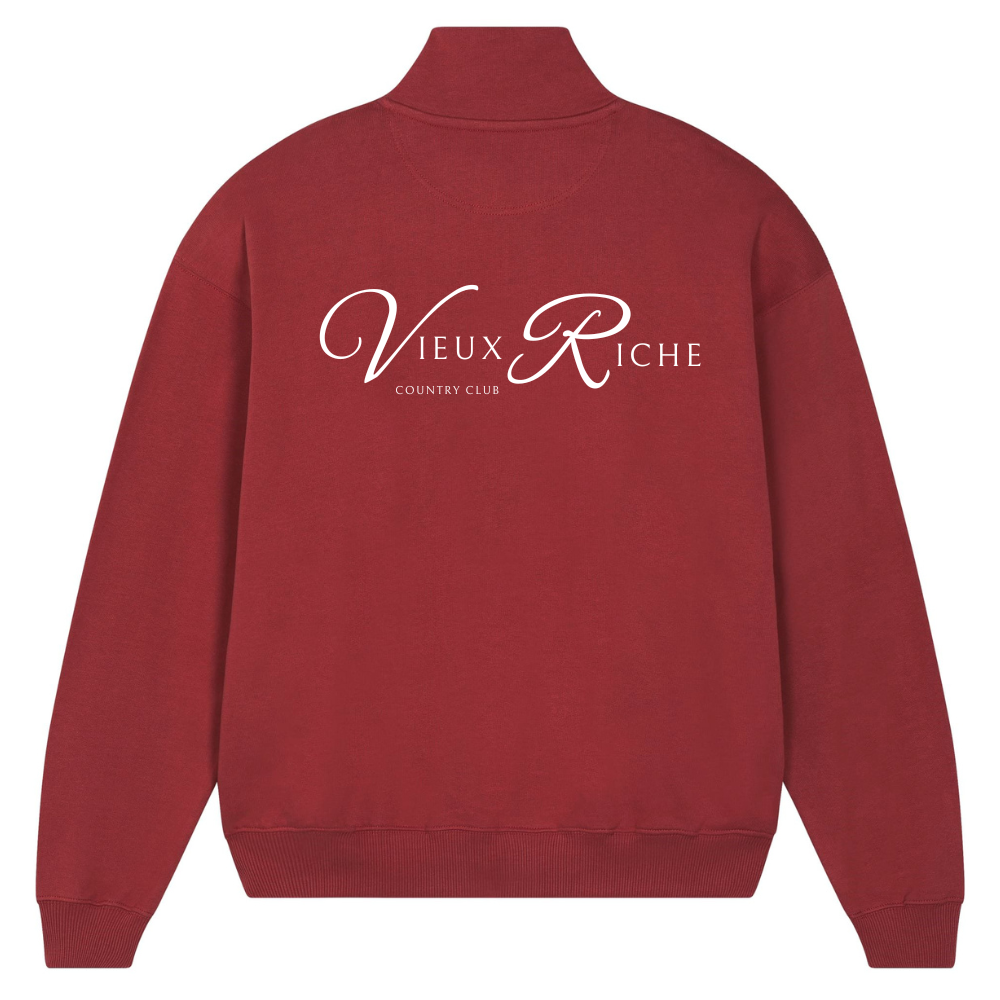 Product Image for back of Maroon Heritage Club Half Zip