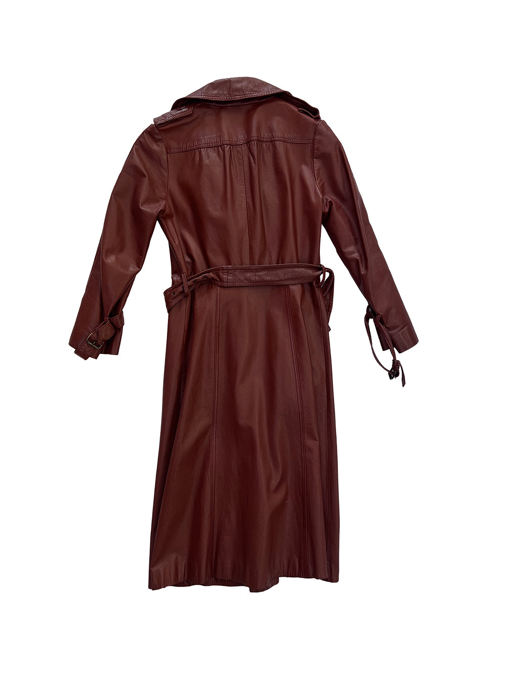 Vintage COMO Leather Trench Coat